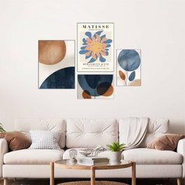 Wallity Mdf - 00131 Conjunto de 4 Pinturas Decorativas de MDF Multicolor